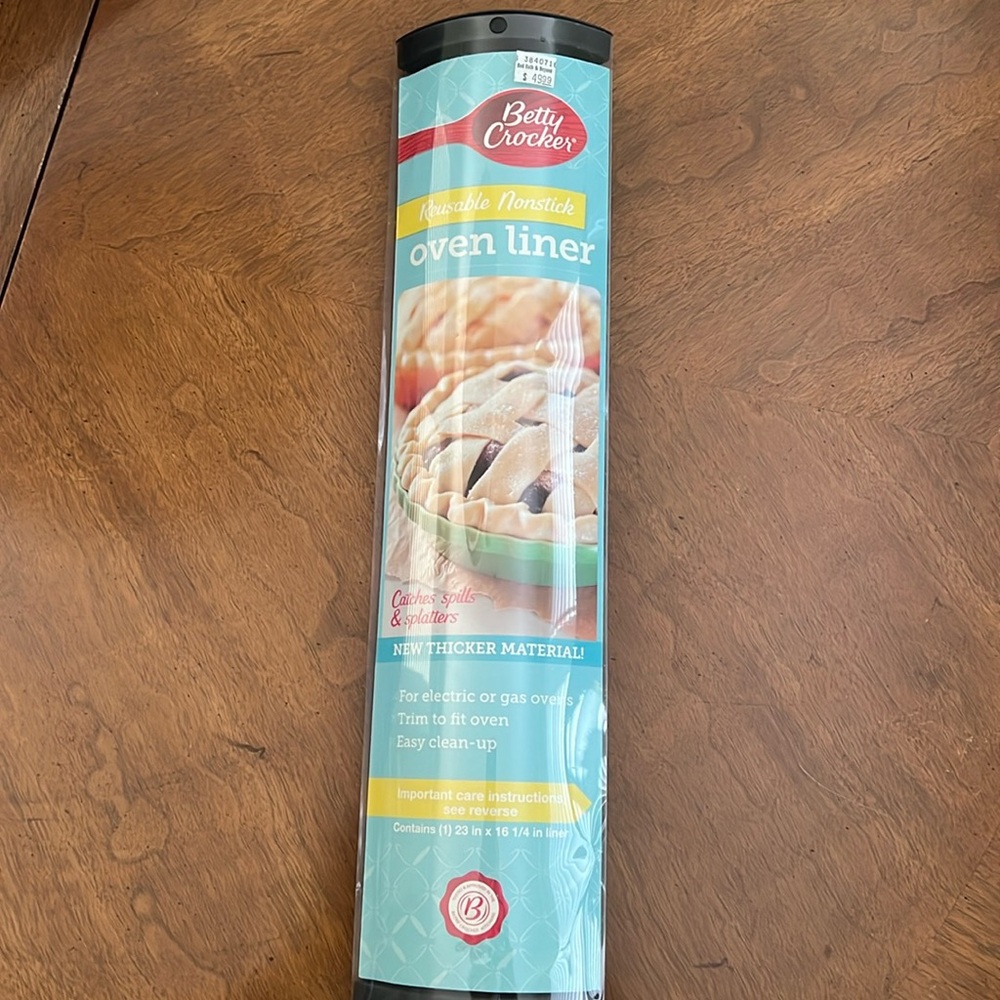Betty Crocker Reusable Nonstick Oven Liner - NEW